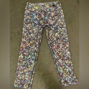 Girls multicolor leggings Sz 12